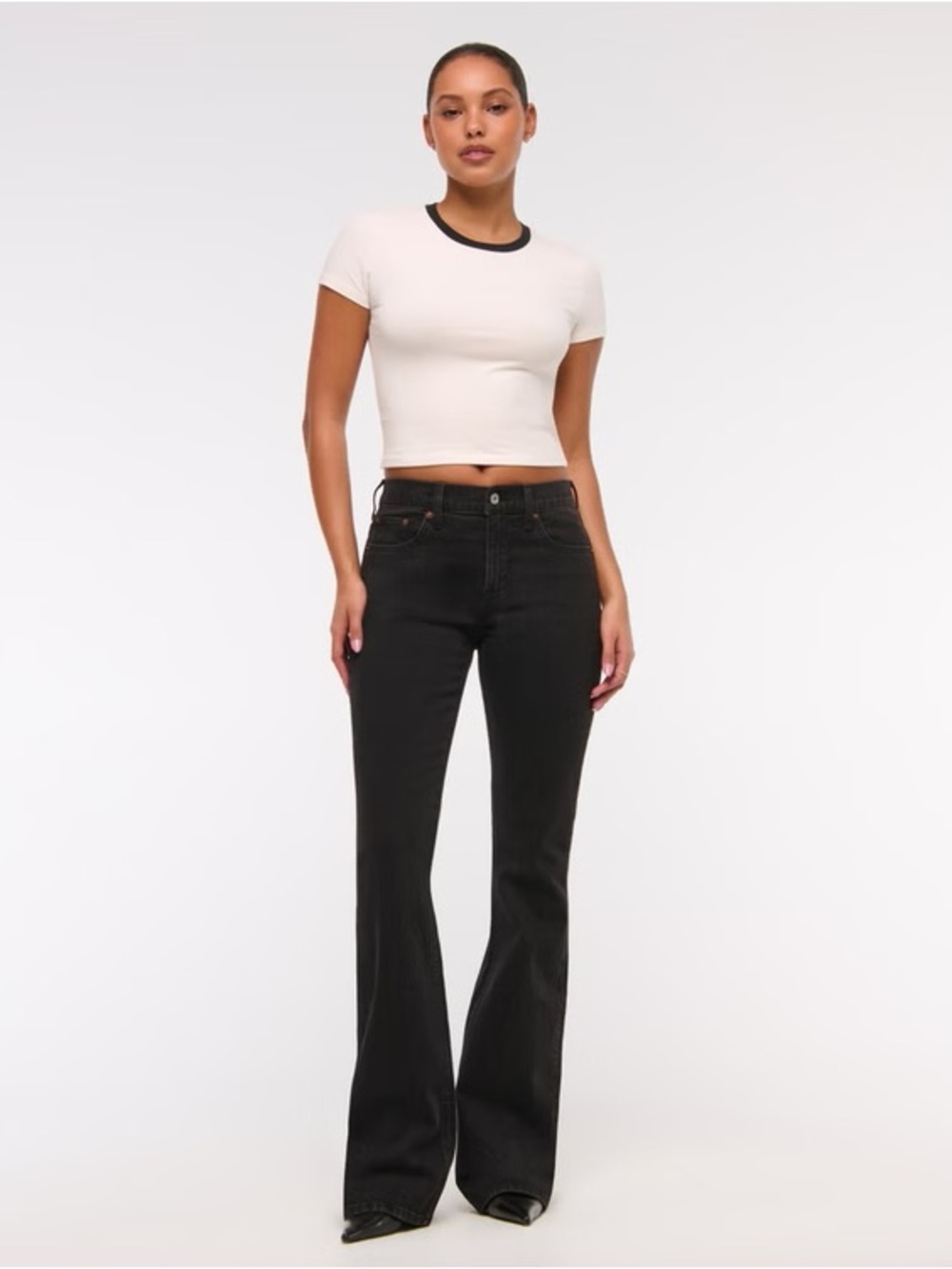 A&F Boot Cut Mid-Rise Jeans